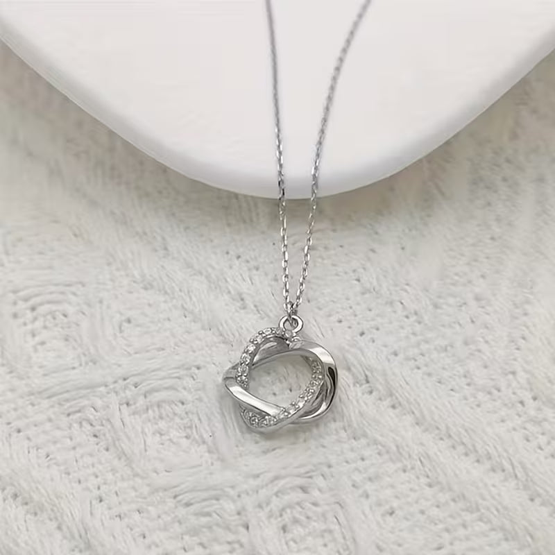 1pc Decorative Ring Pendant Necklace