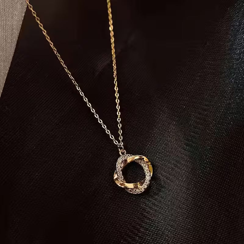 1pc Decorative Ring Pendant Necklace